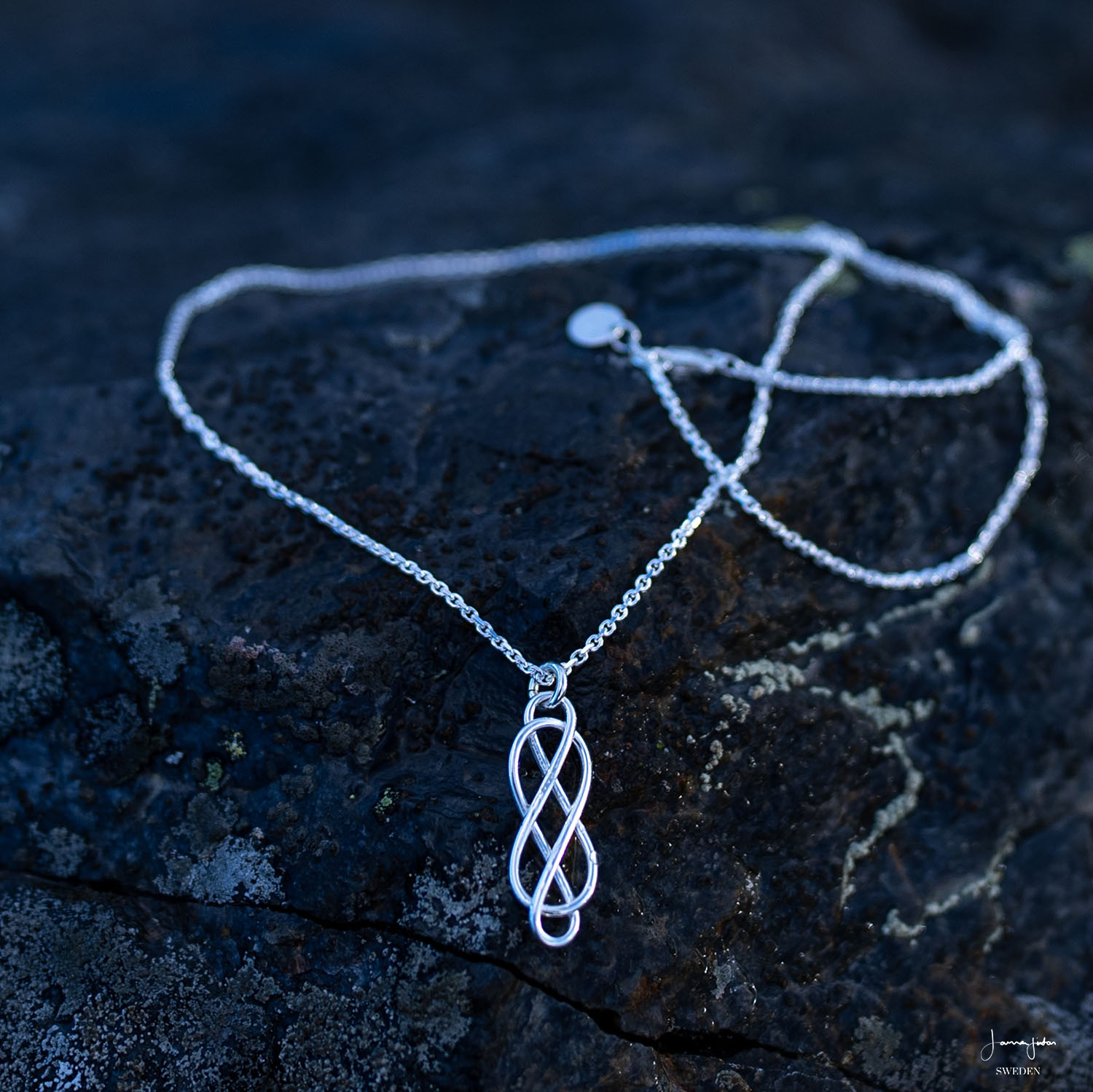 Ladies Silver Necklace & Cubic Zirconia Infinity Pendant | Eternity Diamonds